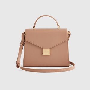 Quince Italian Leather Top Handle Crossbody Satchel NWOT